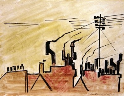Toit de Londres - Henri Gaudier Brzeska