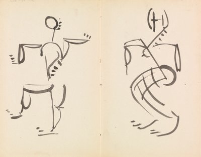 Figures dansantes masculines et féminines - Henri Gaudier Brzeska