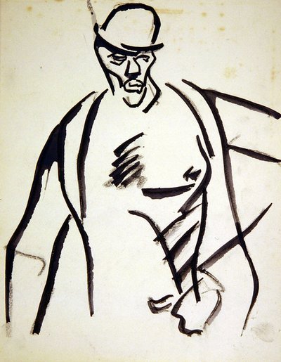 Homme au chapeau melon - Henri Gaudier Brzeska