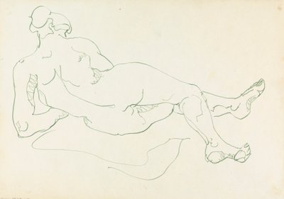 Figure féminine allongée - Henri Gaudier Brzeska
