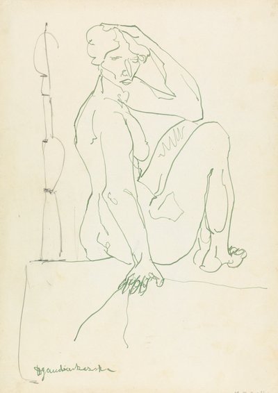 Figure féminine assise - Henri Gaudier Brzeska