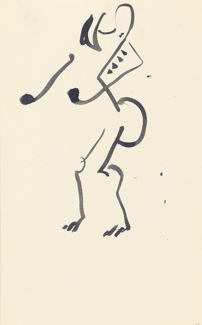 Étude pour "Danseuse de pierre rouge", 1914 - Henri Gaudier Brzeska