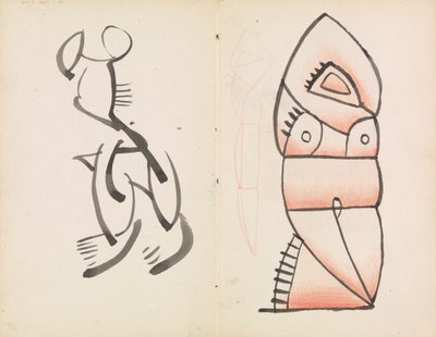 Étude pour une sculpture figurative, figure accroupie - Henri Gaudier Brzeska