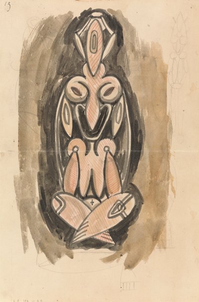 Étude pour une colonne sculpturale - Henri Gaudier Brzeska
