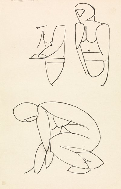Trois études de figures - Henri Gaudier Brzeska