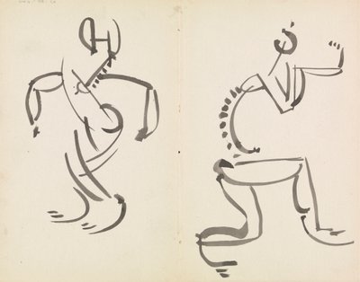Deux études de figures - Henri Gaudier Brzeska