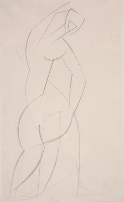 Sans titre (Étude pour Danseur de pierre rouge) - Henri Gaudier Brzeska