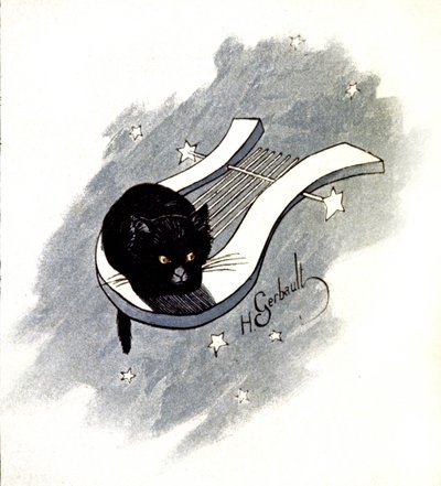 Le Chat Noir, cabaret parisien, vers 1900 (illustration) - Henri Gerbault