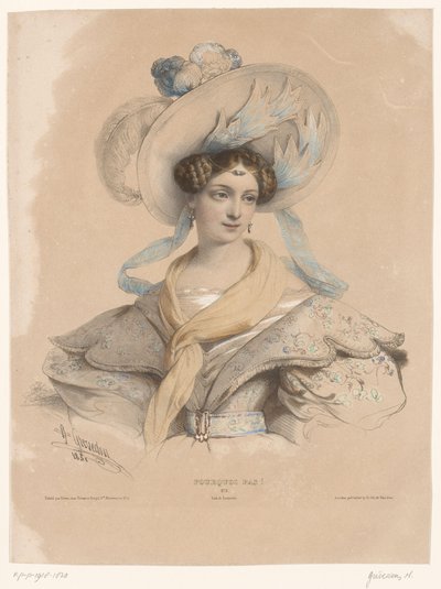 Jeune femme avec des pensées indulgentes - Henri Grevedon