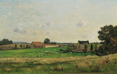 Le domaine de Saulce (Dept. Gonne) - Henri Joseph Harpignies