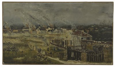 Bataille de Champigny - Épisode de la guerre de 1870, vers 1882 - Henri J.F. (1844 1910) Rousseau