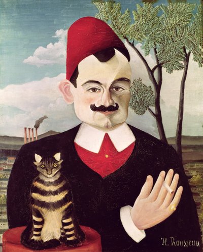 Portrait de Pierre Loti (1850-1923) c.1891 - Henri J.F. Rousseau