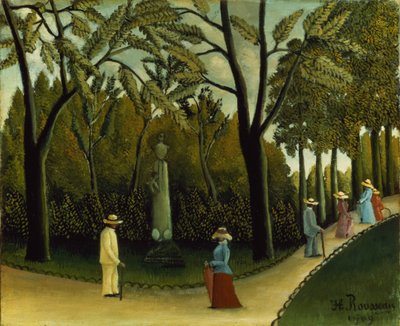 Le monument à Chopin dans les jardins du Luxembourg - Henri J.F. Rousseau