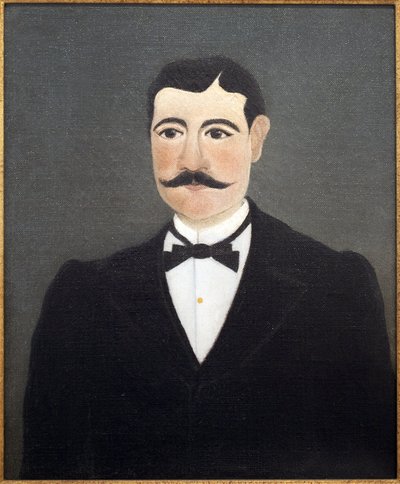 Portrait de Frumence Biche en civil (maréchal des logis). Peinture d
