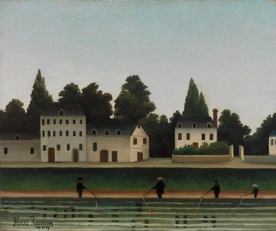 Paysage avec pêcheur, 1909 - Henri J.F. 1844 1910 Rousseau