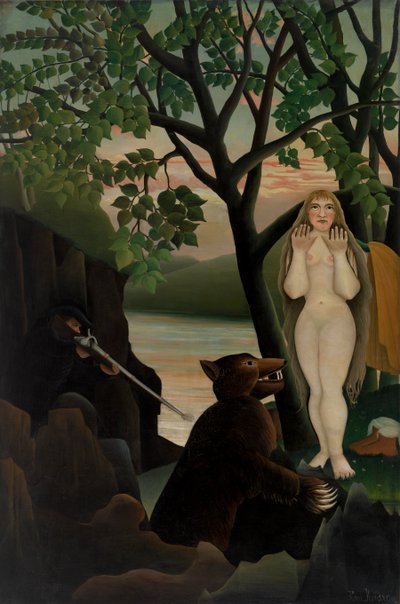 Nu et ours, 1901 - Henri J.F. 1844 1910 Rousseau