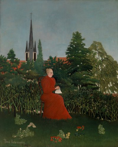 Femme dans un paysage, c.1899 - Henri J.F. 1844 1910 Rousseau