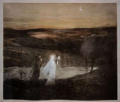 Dante rencontrant Béatrice - Henri Jean Guillaume Martin