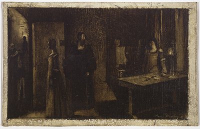 Le Crucifix, vers 1887 (huile sur toile) - Henri Jean Guillaume Martin