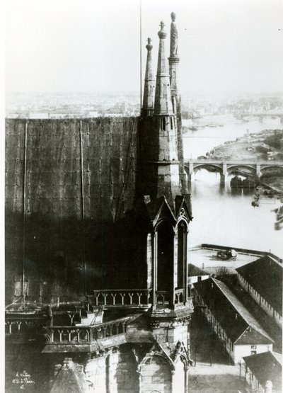 Vue de la cathédrale Notre-Dame de Paris et de la Seine, vers 1853 - Henri Jean Louis Le Secq