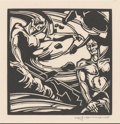 Deux hommes nus près d