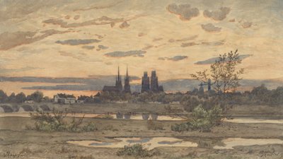 Vue de Moulins, vers 1850-60 - Henri Joseph Harpignies