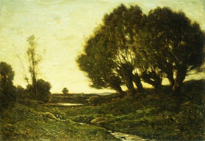 Un paysage boisé avec un ruisseau, 1903 - Henri Joseph Harpignies