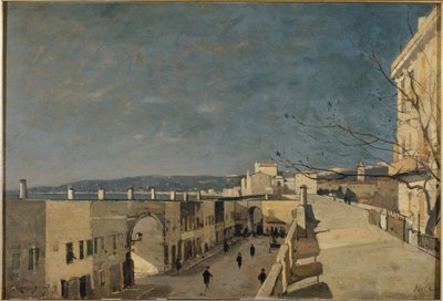 Un quai à Nice, Les Ponchettes - Henri Joseph Harpignies