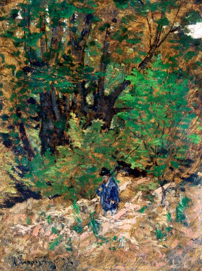 À la maison dans la forêt, vers 1880 - Henri Joseph Harpignies