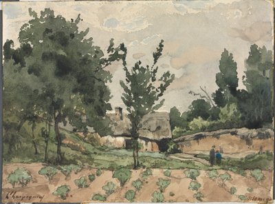 Paysage avec ferme - Henri Joseph Harpignies