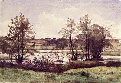 La grande inondation, près de Saint-Prive - Henri Joseph Harpignies