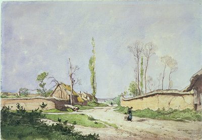 No.1534 Une route de village, Oiseme, 1888 - Henri Joseph Harpignies
