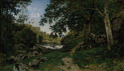 Chemin des roches dans le Morvan - Henri Joseph Harpignies