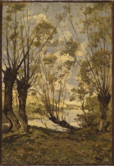 Saules sur les rives de la Loire, 1893 - Henri Joseph Harpignies