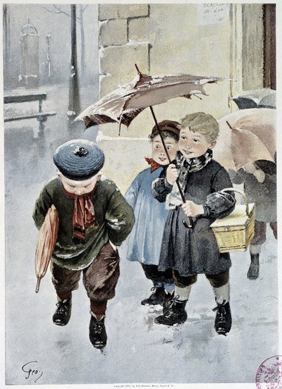 Un indépendant - aquarelle dans Le Figaro Illustré, mai 1901 - Henri Jules Jean Geoffroy