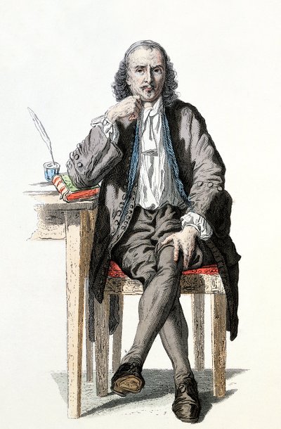 Pierre Corneille dessiné par Geoffroy - Henri Jules Jean Geoffroy
