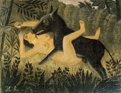 La belle et la bête, vers 1908 - Henri Julien Félix Rousseau