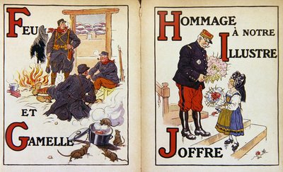 Feu et gamelle, et hommage au maréchal Joffre, illustration de 