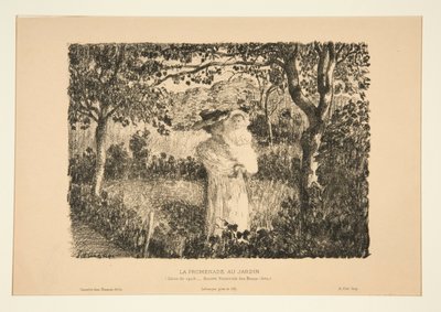La promenade au jardin - Henri Lebasque