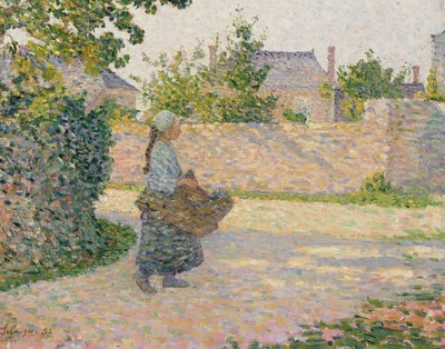 Jeune paysanne retournant au village - Henri Lebasque