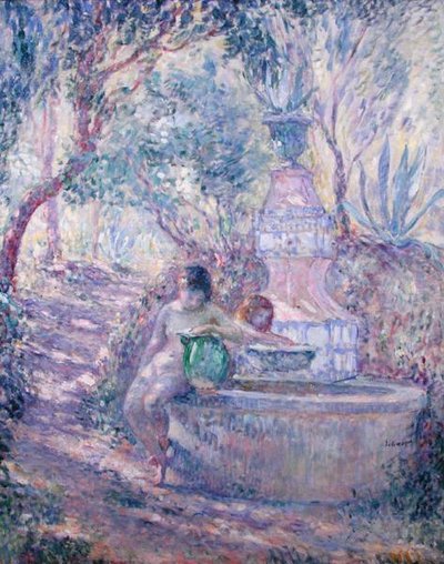 La Fontaine à Saint-Tropez, vers 1895 - Henri Lebasque