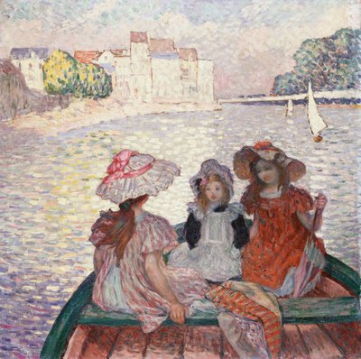 Trois filles dans un bateau - Henri Lebasque