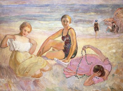 Trois femmes à la plage - Henri Lebasque