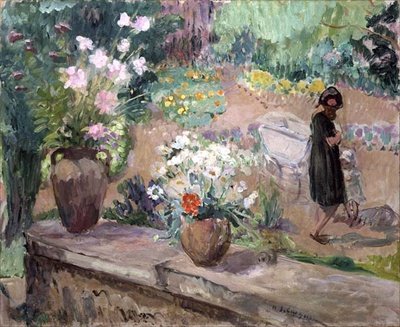 Femme dans le jardin - Henri Lebasque