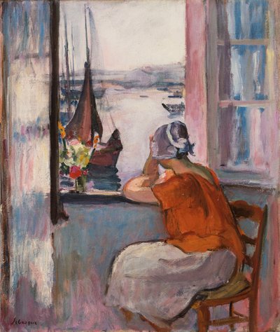 Jeune Fille à la Fenêtre en Face de l