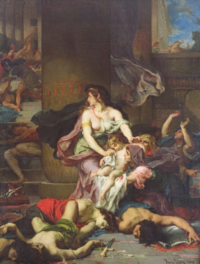 Joas sauvé du massacre de la famille royale, 1867 - Henri Leopold Levy