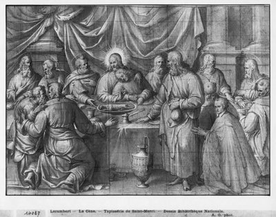 Vie du Christ, la Dernière Cène, étude préparatoire de la tapisserie pour l