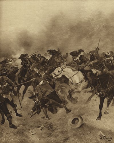 Bataille de Marston Moor, 1644 - Henri Louis Dupray