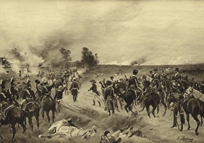 Bataille de Waterloo, 1815 (gravure) - Henri Louis Dupray