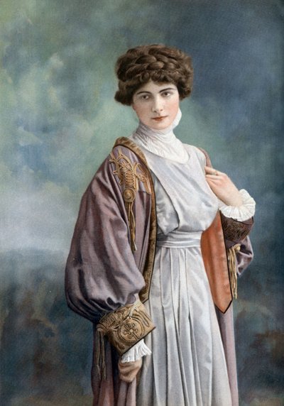 Comédienne Melle Paz Ferrer, photo par Henri Manuel du journal français "Le Théâtre" octobre 1908 - Henri Manuel